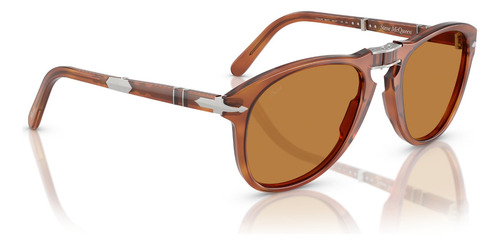 Óculos De Sol Persol Steve Mcqueen Terra Di Siena Po0714sm Cor Marrom Armação Marrom Haste Marrom Lente Marrom