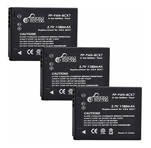 Paquete Power Power Battery 3 Pack Para Panasonic Dmw B...