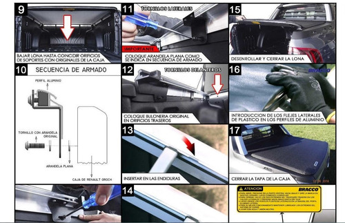 Lona Estructura Aluminio Bracco Geronimo Duster Oroch