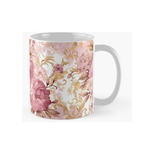 Taza Estampado De Flores Moderno Arte Contemporáneo. Calidad