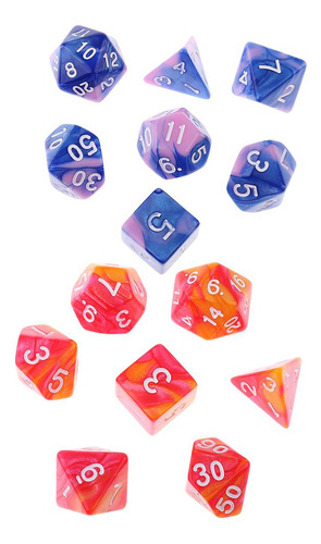 14pcs Dados D3 D8 D10 D12 D20 Juegos De Accesorios
