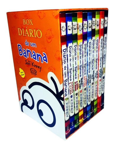 Box Diário De Um Banana - 10 Volumes Lacrado Com Poster