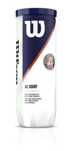 Tubo Pelotas Wilson - Roland Garros X3 - Tenis - All Court