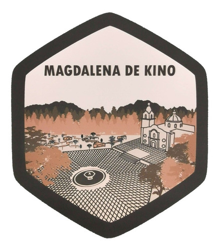 Imagen 1 de 2 de Calcomanía Sticker Pueblo Mágico Magdalena De Kino, Sonora