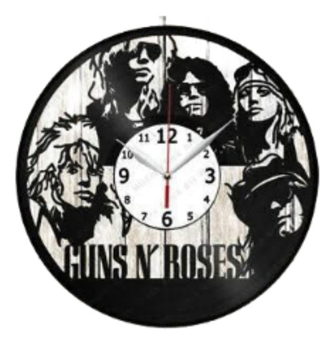Reloj Corte Laser 4219 Guns N Roses Silueta Integrantes