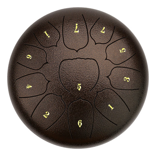 Tambor Handpan, 10 Pulgadas, Lengüeta De Acero, 11 Notas, Ma