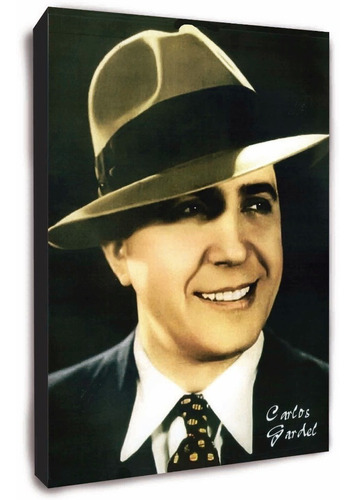 Cuadro De Carlos Gardel De 33x48 Cm. 