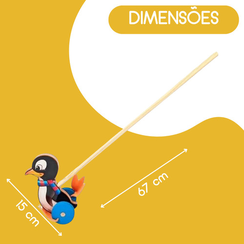 Brinquedo Infantil Desenvolvimento Motor Educativo Pinguim