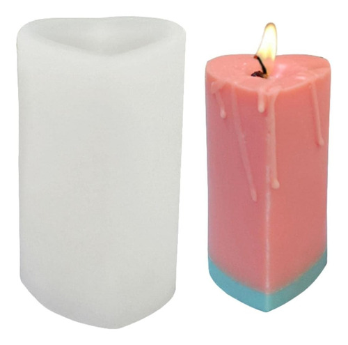 Molde Velas Corazon Silicona 3d