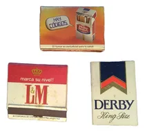 Comprar Set 3 Cajas De Fósforos Coleccionables Cigarrillos