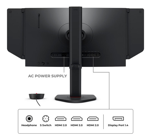 Monitor Gamer 24'' Benq Zowie Xl2566x+ 400hz Dyac Switch Csi Negro