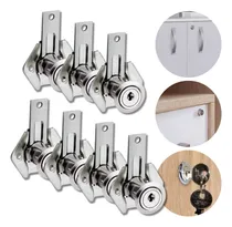Comprar Kit Com 7 Fechaduras Lingueta Longa Tambor 22mm Stam Gavetas