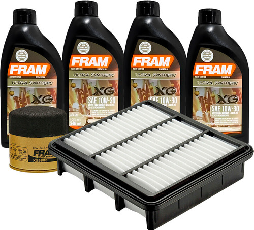 2 Filtros + Aceite 10w30 P/ Kia Forte L4 2.4l 10/13 Fram