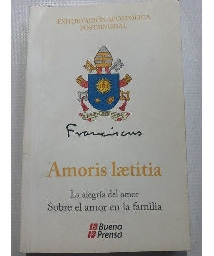 Libro Católico Amores Laetitia Papa Francisco 