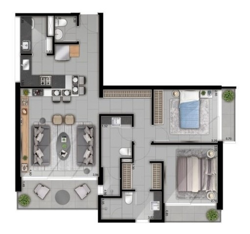 Imagem 21 de 26 de Apartamento - Ap02333 - 68871997