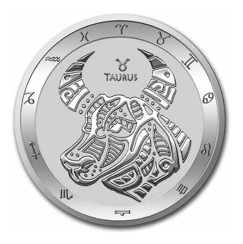 Moneda Plata Pura Zodiaco Tauro Tokelau Onza Troya Ringking