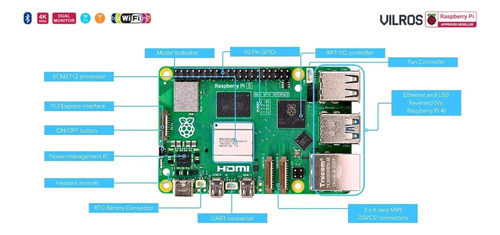 Raspberry Pi 5 8gb Ram Kit Completo Case Disipador 32gb Sd