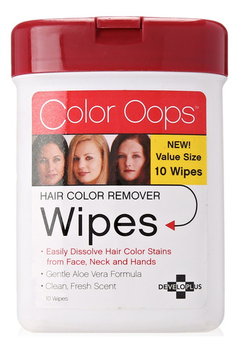 Color Oops Toallitas Para Eliminar El Color Del Cabello (10.