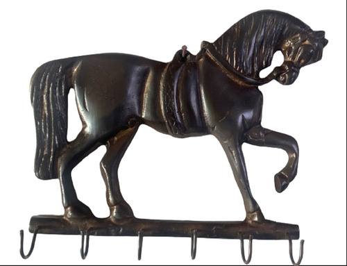 Porta Chaves Cavalo Em Bronze Oxidado Decoração Presentes