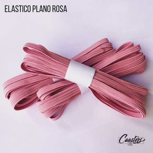 Elastico Plano Rosado Para Agendas - 50 Mts.