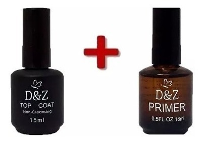 4x Primer Ou Topcoat D & Z Acrigel Durabilidade Unhas De Gel