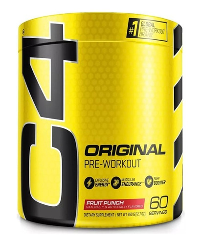 C4 Original 60 Servicios  Pre Entreno Cellucor Tienda Fisica