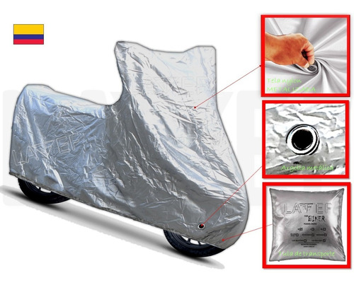 Carpa Pijama Impermeable Para Moto Con Argolla Metalica. 