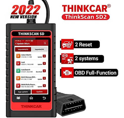 Lector De Código Thinkcar Sd2 Abs Srs Con 28 Reinicios (2 Op