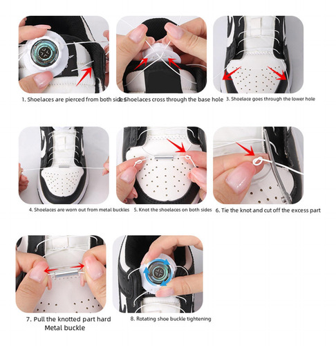 Hebilla Automática Giratoria Sin Cordones Para Zapatillas