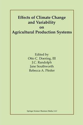 Libro Effects Of Climate Change And Variability On Agricu...
