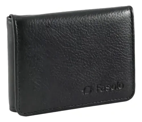 Carteira Masculina Em Couro Compacta Fasolo H010 Nova H060