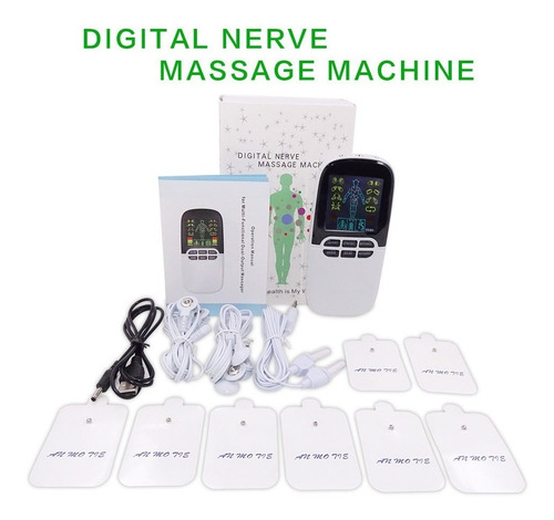 Imagen 3 de 4 de Tens Recargable De 8 Electrodos Nuevo Envio Gratis