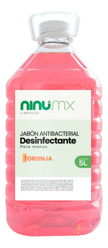 Jabon Liquido Para Manos Antibacterial Desinfectante Ninu 5l Aroma Toronja