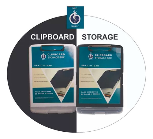 Clipboard Storage Box Blanco