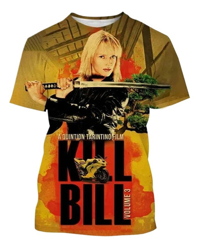 Camiseta De Manga Corta Con Estampado 3d Kill Bill