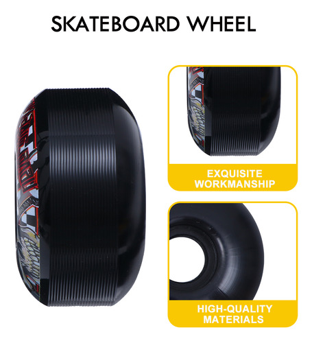 Ruedas De Skate Street Wheels Con Forma De Calavera De Poliu