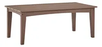 Comprar Mesa De Jardín De Polietileno De Alta Densidad Color Marrón