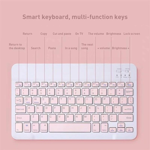Teclado Inalámbrico Bluetooth Ratón Universal Tablet Teléfon