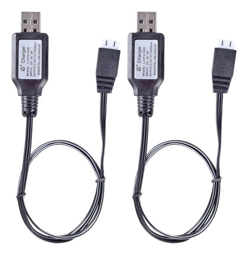 Paquete De 2 Cables De Carga Usb De 7.4 V 1 A Con Enchufe Xh