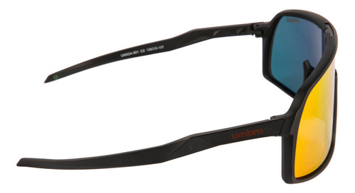 Lentes De Sol Umbro Deportivos Mod 501 C2 Negro Naranja Diseño Casual