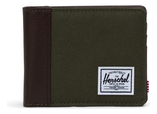 Wallets Herschel Hank Ii Rfid Verde Color Ivy Green/chicory Coffee