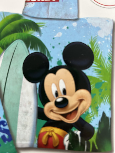 Poncho Playero Toalla Mickey Producto Oficial Nuevo Algodón
