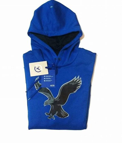 Poleron American Eagle De Hombre Talla M Color Azul Cod 001