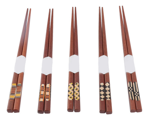 Palillos De Madera 5 Pares De Palillos Con Ranura A Prueba