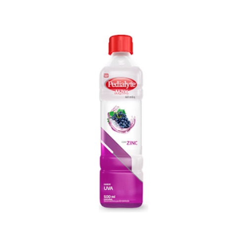 Pedialyte Zinc 60 Meq X 500 Ml Sabor Uva