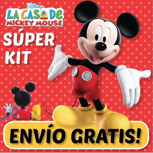 Super Kit Imprimible Casa Mickey Mouse. Invitaciones, Cumple