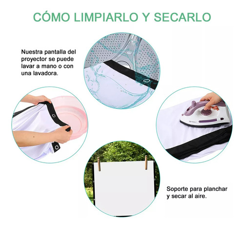 Telón Para Proyector 150 Pulgadas 16:9 Proyección Espesar