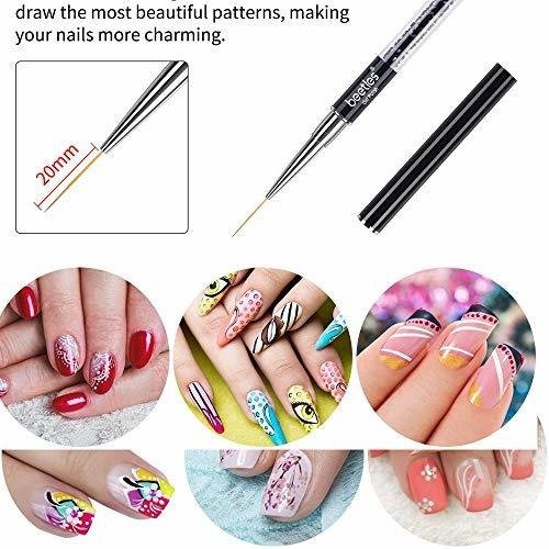 Escarabajos Nail Art Liner Brushes Uv Gel Painting Acrilico