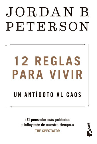 12 Reglas Para Vivir - Jordan Peterson - Booket - Libro