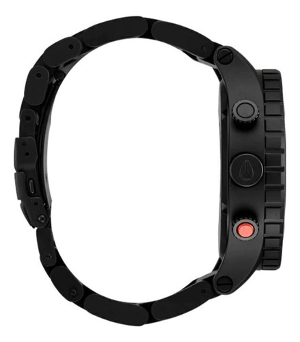 Reloj Nixon Hombre 51-30 Chrono Fisheye Malla Negro Bisel Negro Fondo Negro